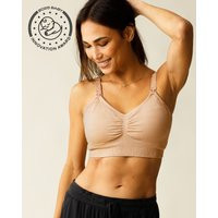 Sublime Hands-Free Pumping & Nursing Bra | Beige | Kindred Bravely