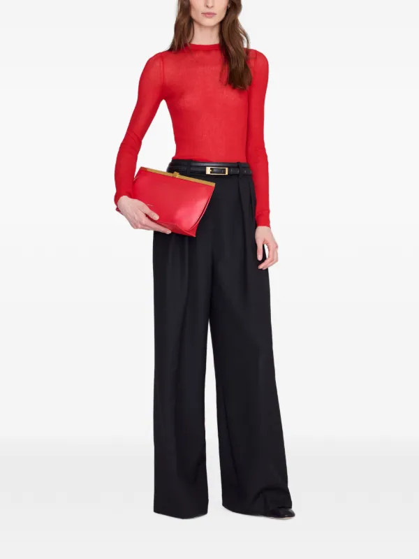 Anine logo-print clutch bag | Farfetch Global