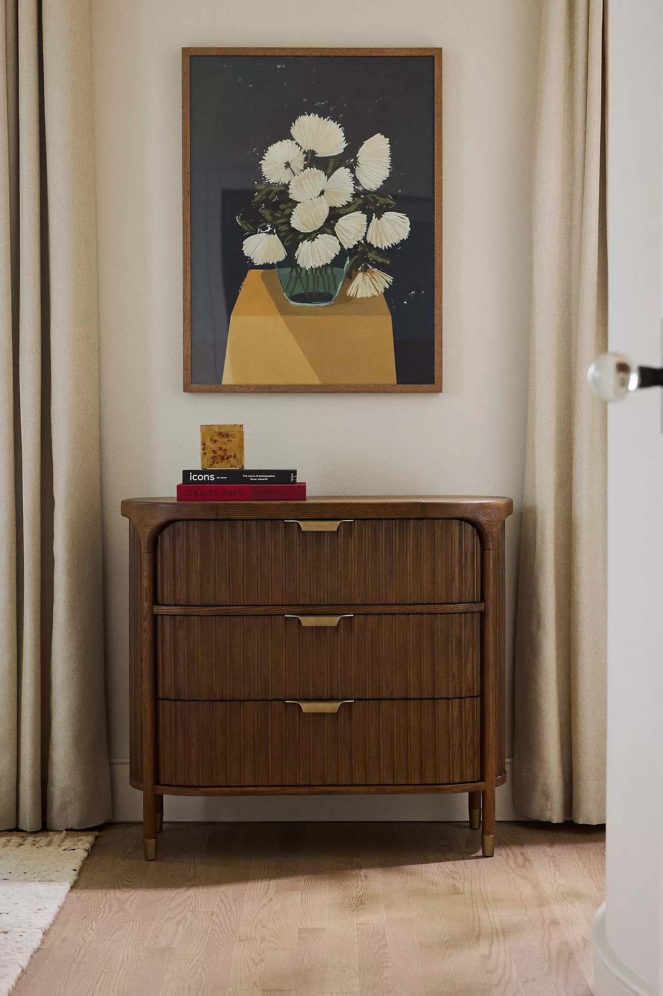 The Isla Fluted-Wood Three-Drawer Dresser | Anthropologie (US)