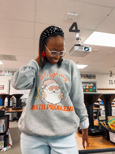 I will never pass up a holiday and math combo! This sweatshirt is perfect for all math teachers! 

I sized up to a M for a looser fit. Could’ve gone large for fully oversized  

#LTKHoliday #LTKSeasonal #LTKGiftGuide