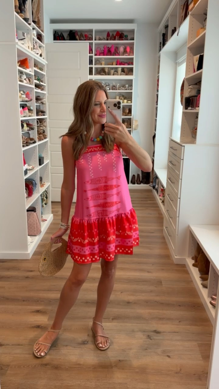 In a small dress, necklace sandals and accessories - fits tts.

#LTKootd #LTKgrwm #LTKSeasonal