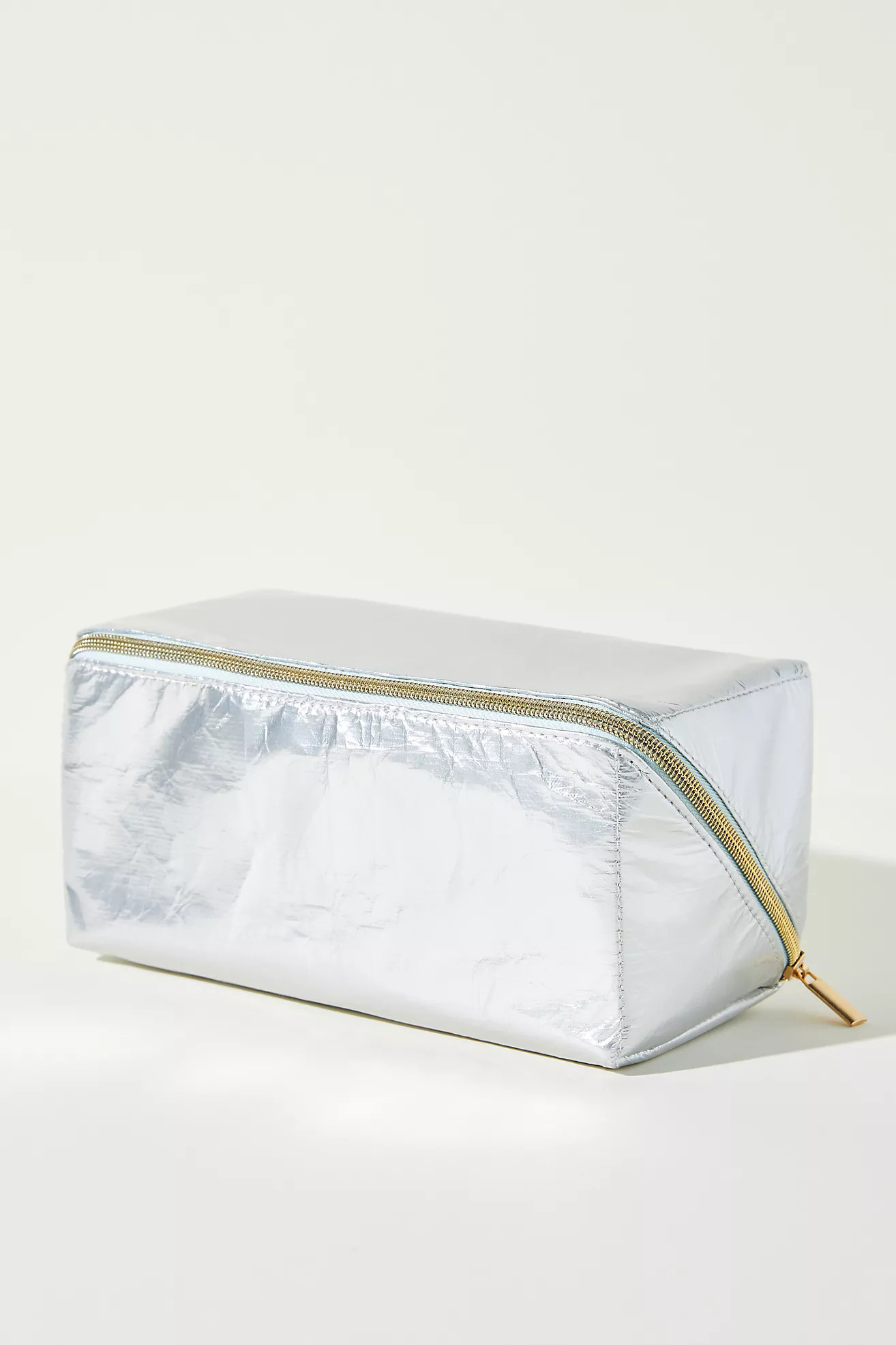 Crinkle Metallic Cosmetic Bag | Anthropologie (US)