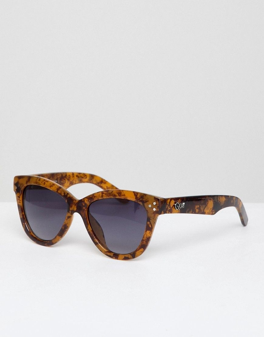 Quay Australia Summer Fling Tortoise Sunglasses - Brown | ASOS US