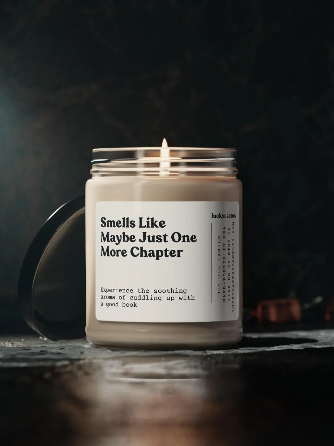 Smells Like One More Chapter Candle, Gift for Book Lover, Gift for Avid Reader, Reading Candle, A... | Etsy (US)