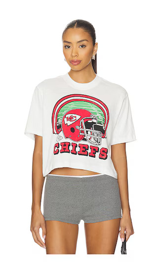Chiefs Game Time Crop Tee in Vintage White | Revolve Clothing (Global)