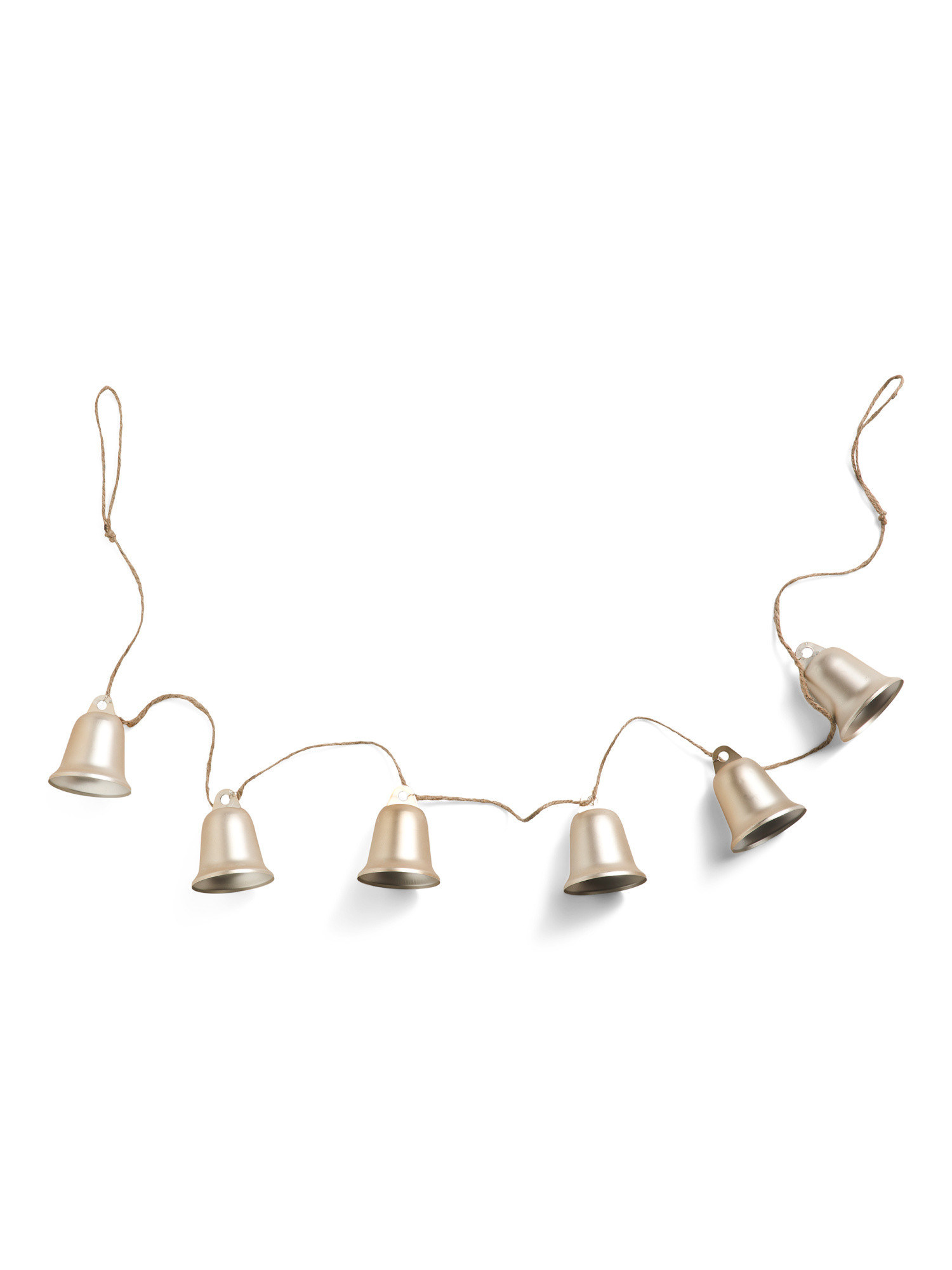 6ft Brushed Metal Bell Garland | Marshalls