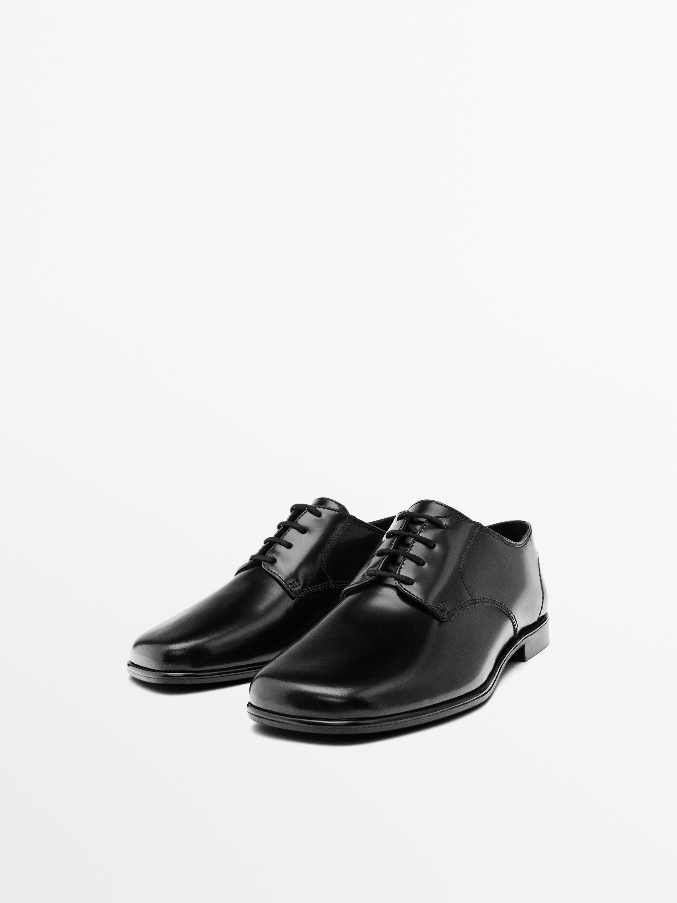 Soft leather derby shoes | Massimo Dutti DE