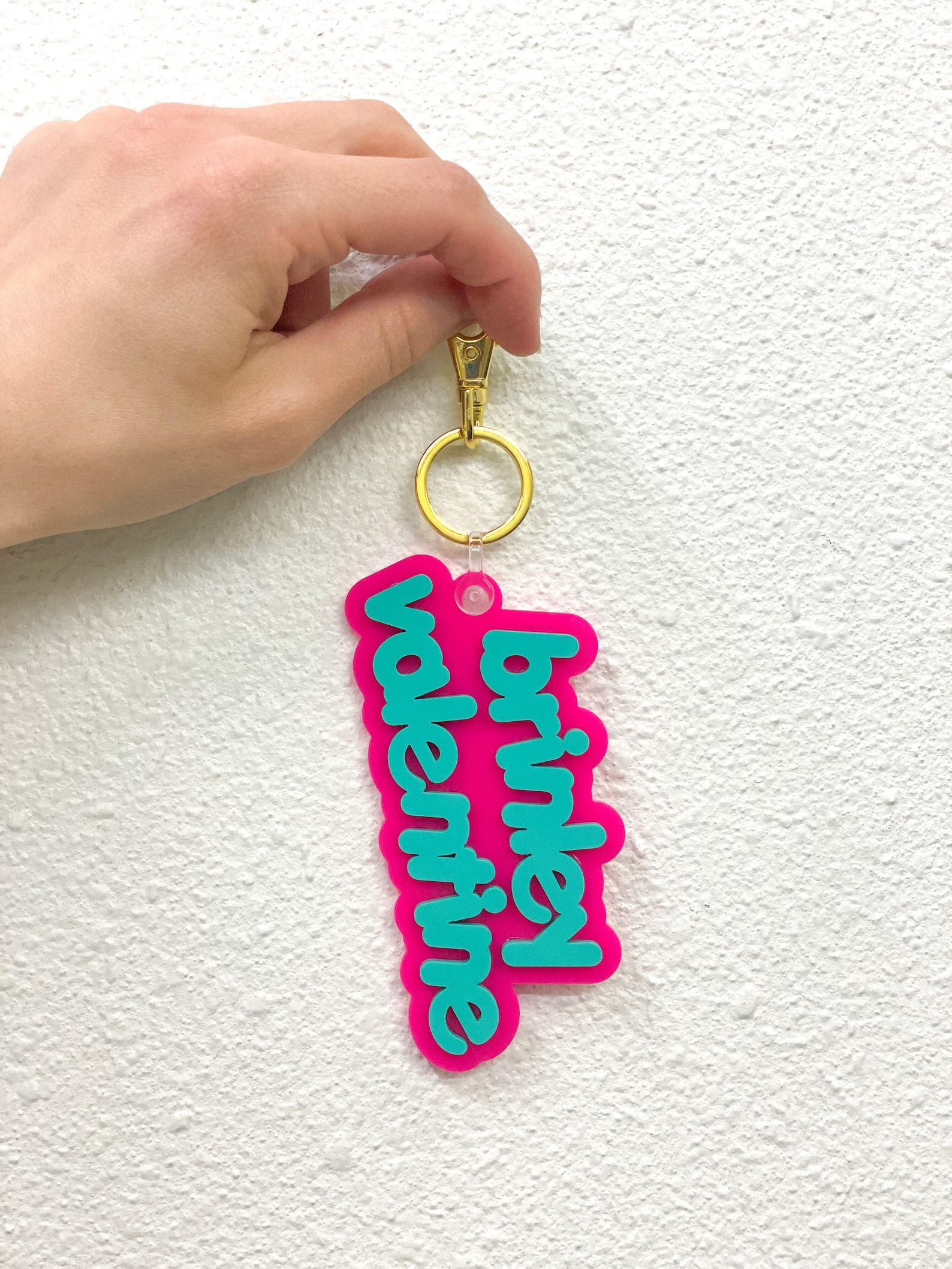 CUSTOM NAME KEYCHAIN! - 2 lines for first + last name or middle name! - Cute Colorful Bubble Lett... | Etsy (US)