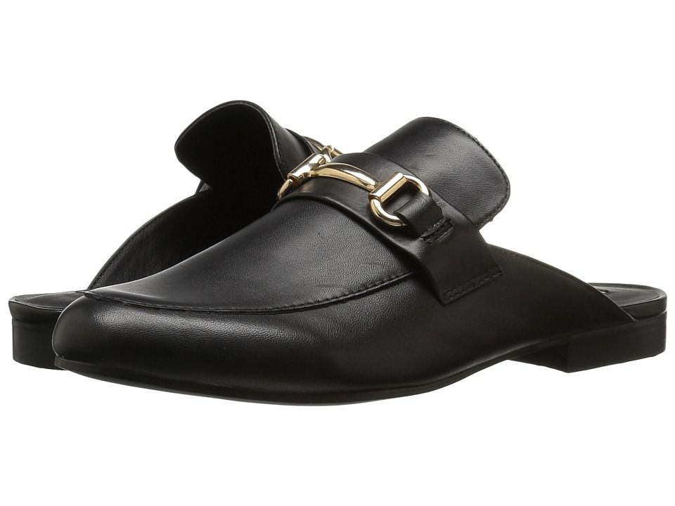 Steve Madden - Kandi Slip-On Mule (Black Leather) Women's Shoes | Zappos