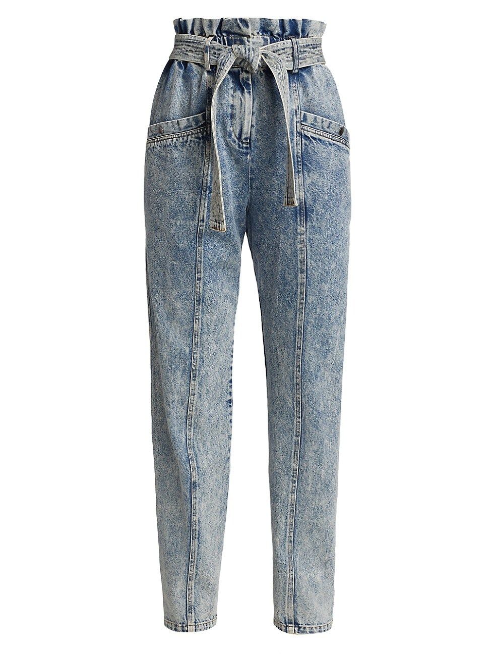 Sea Women's Paperbag Jeans - Blue - Size 4 | Saks Fifth Avenue