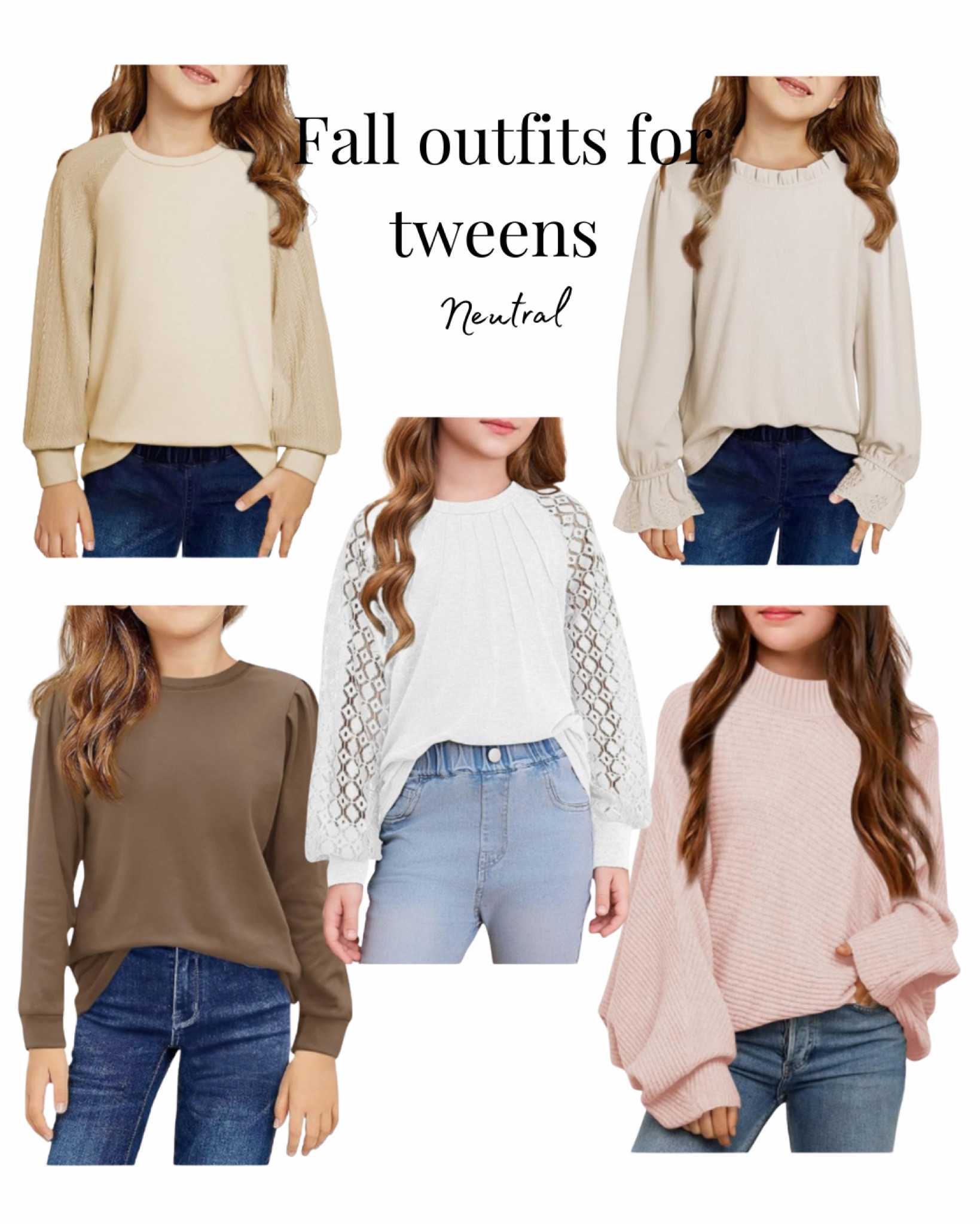 Fall outfits for tweens and teens .
These sweatshirts are perfect for fall and are neutral in colors !!

#LTKSeasonal #LTKStyleTip #LTKKids