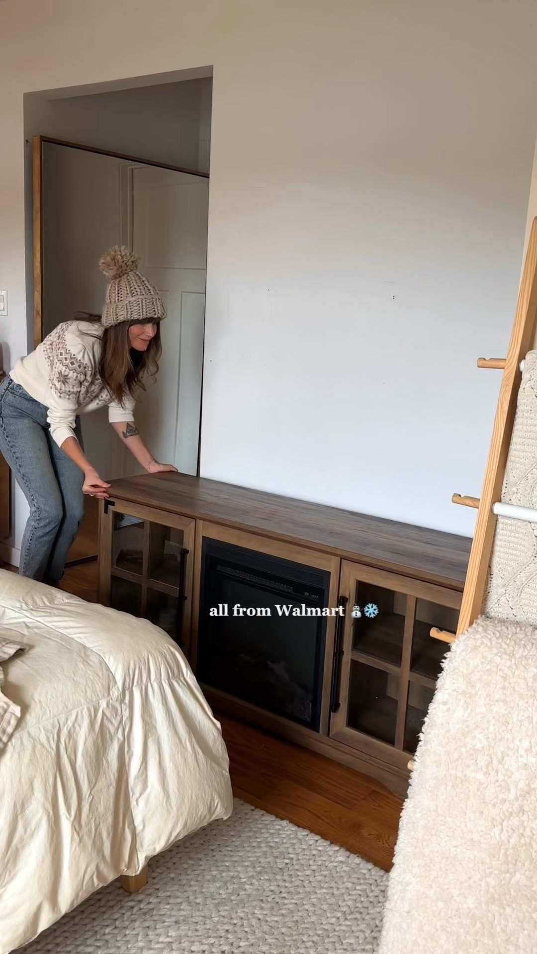 January decor should always match the snow outside ❄️☃️ Picked up all of these cozy home pieces from Walmart. They have the cutest home product line with Drew Barrymore & a lot of these pieces are currently on sale. #diy #homedecor #winterhomededor #snowday #walmartfinds 

#LTKSeasonal #LTKhome