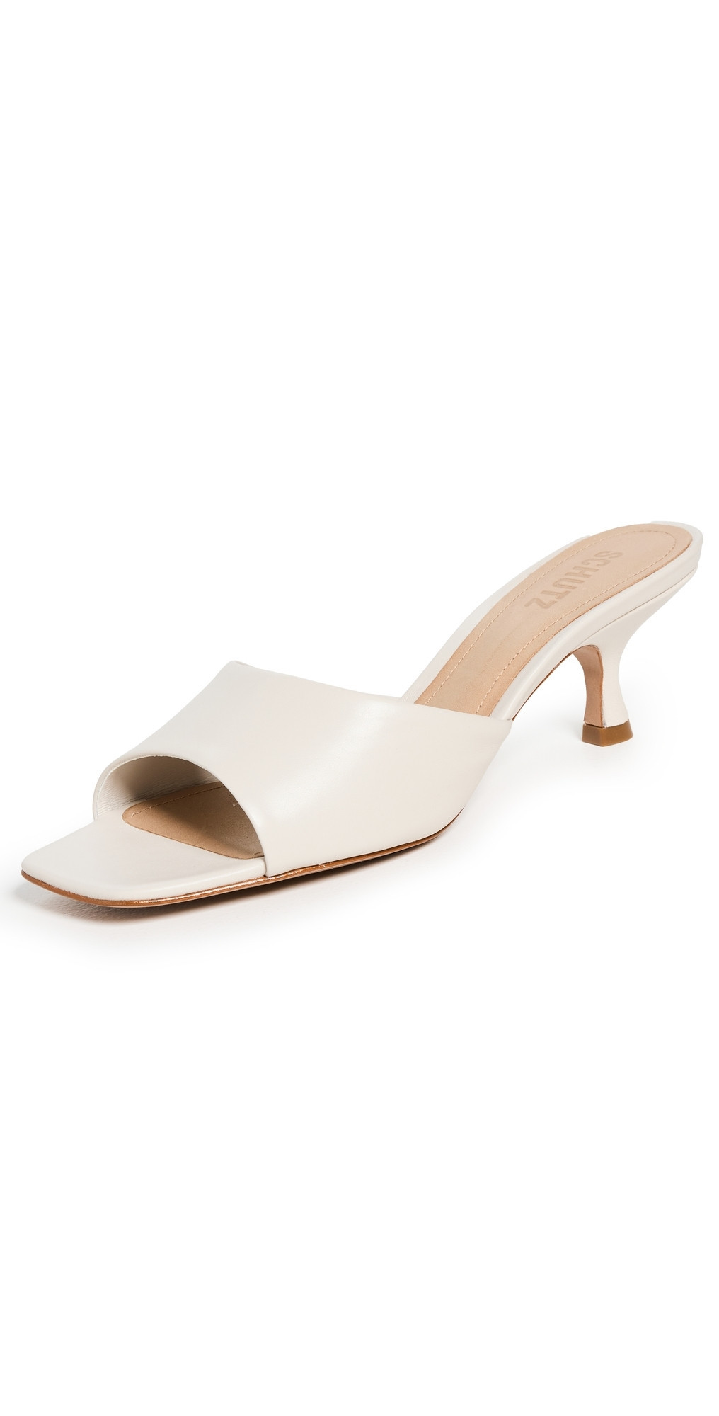 Schutz Dethalia Slide Heels Pearl 7.5 | Shopbop