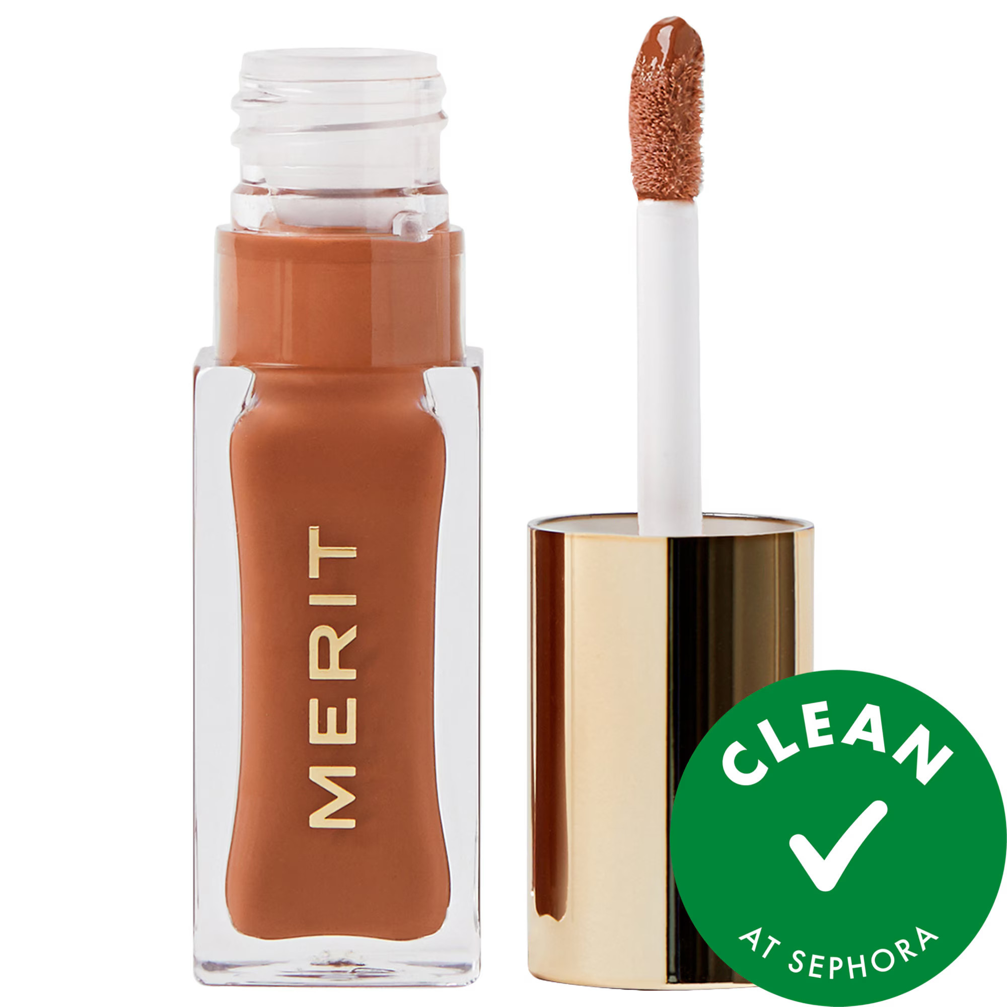 MERIT Shade Slick Hydrating Tinted Lip Oil Taupe .23/7 | Sephora (US)