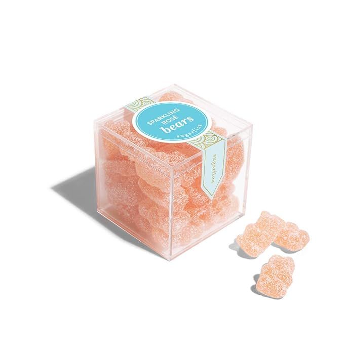 Sugarfina Sparkling Rose Bears Small Candy Cube Gummy Bear, 3.6oz, 1 Count | Amazon (US)