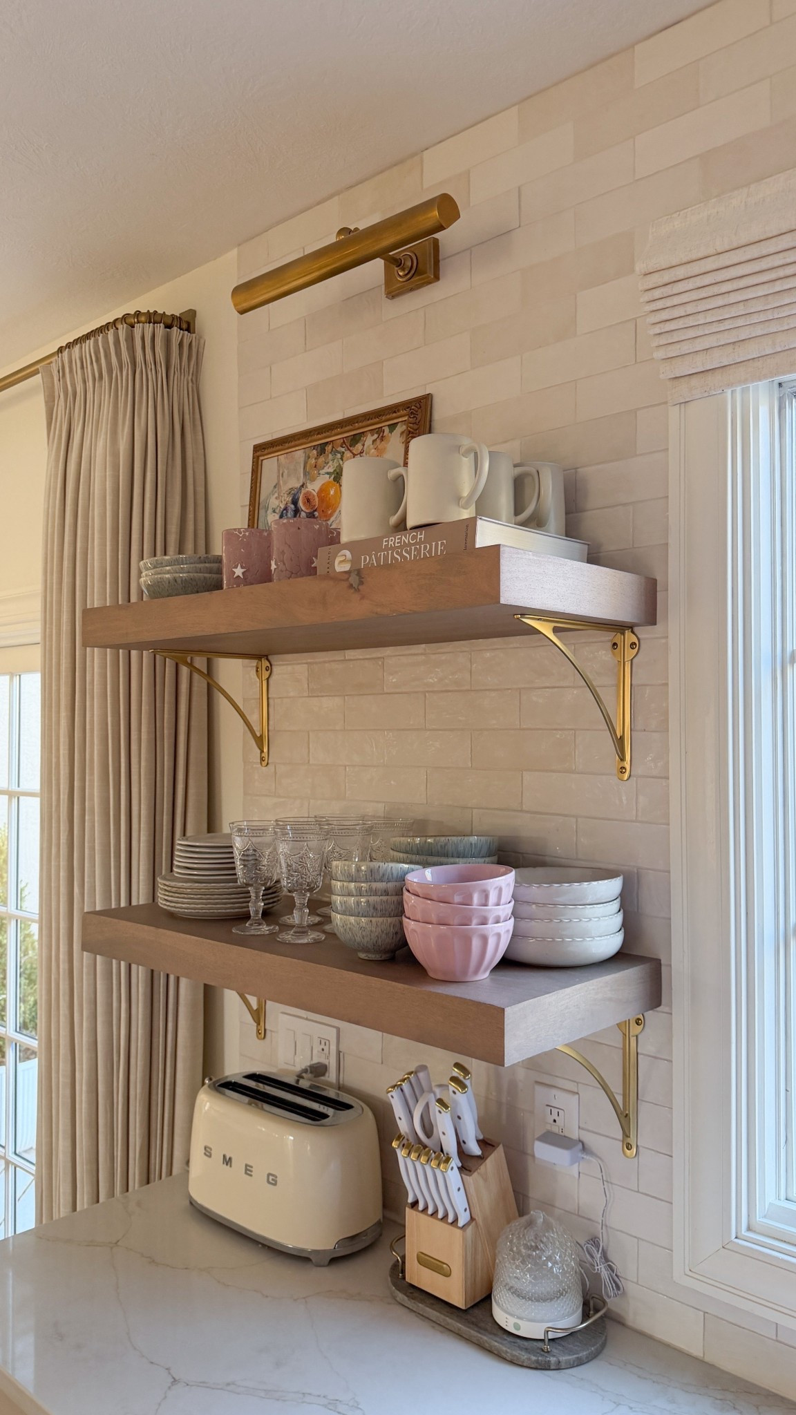 Floating shelves and dinnerware sources! 

#LTKmorningroutine #LTKHome #LTKfoodie