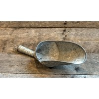 Vintage galvanized tin grain scoop | Etsy (US)