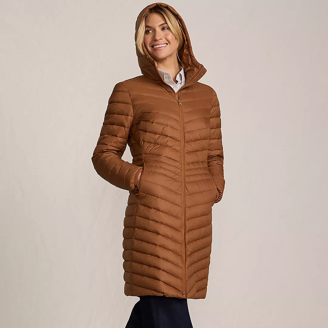 Women's Wanderweight Packable Down Coat | Lands' End (US)