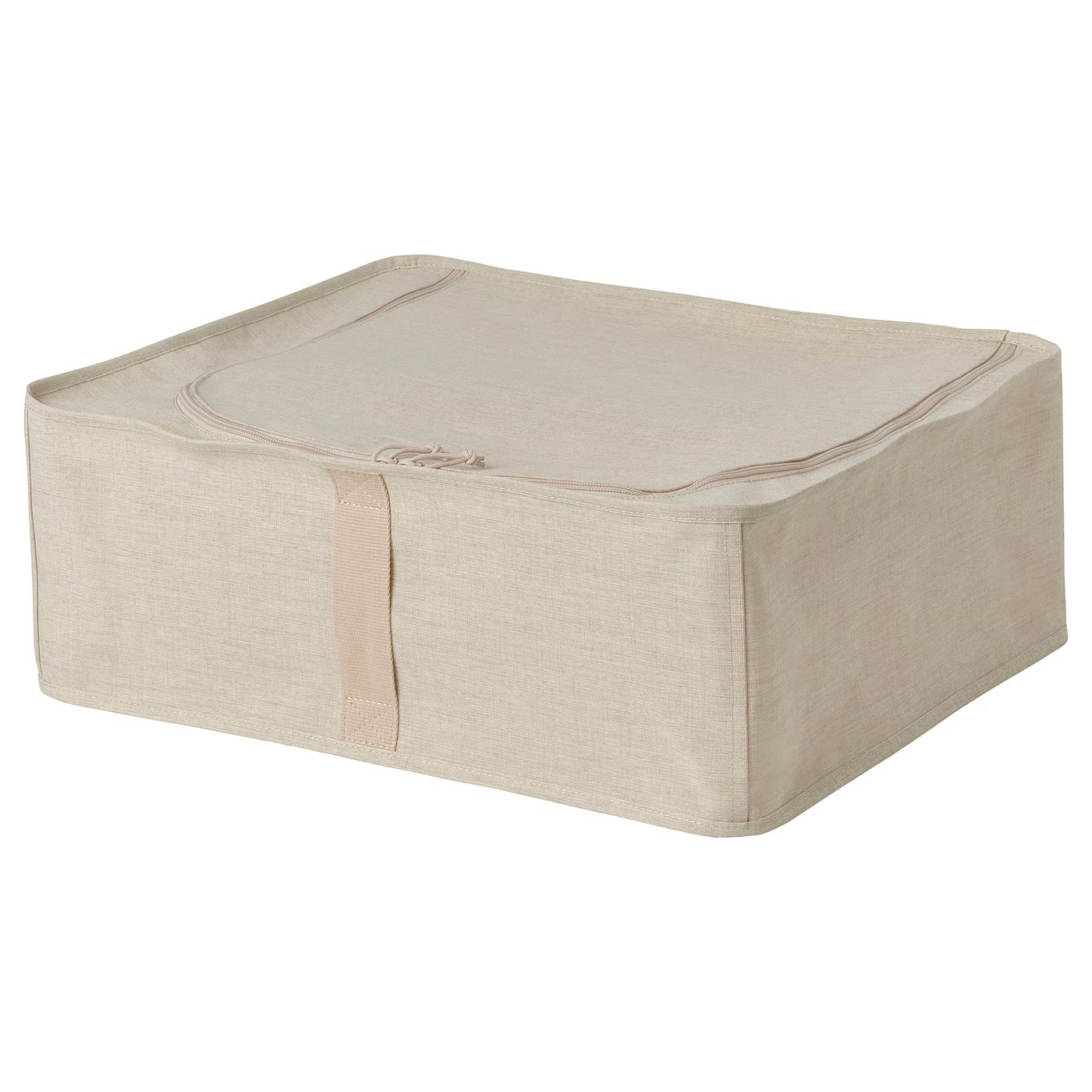 PURRPINGLA Storage case, textile/beige, 17x21x7 " | IKEA US