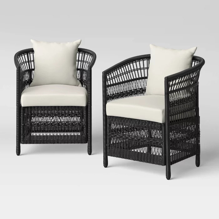 Mulberry 2pk Patio Club Chair - Threshold™ | Target