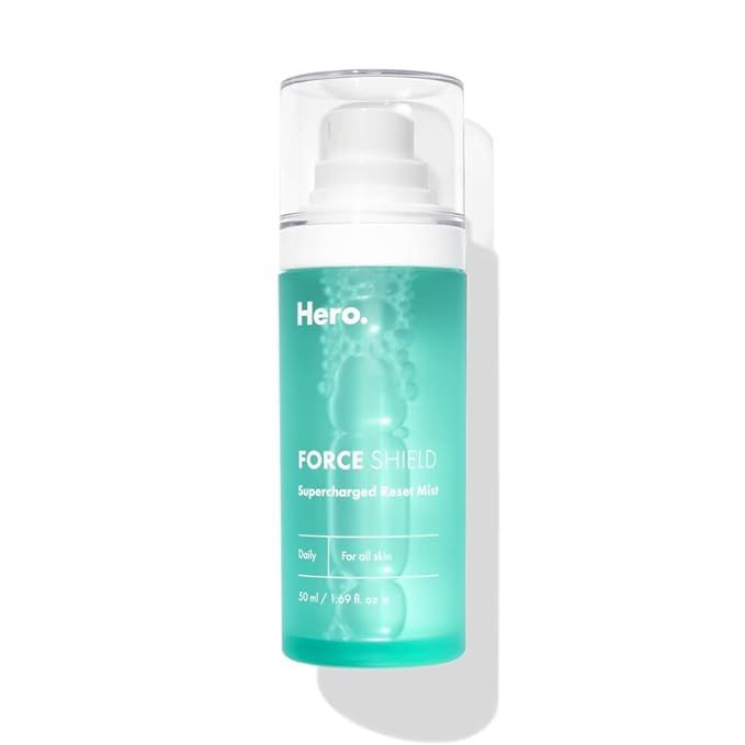Force Shield Supercharged Reset Mist from Hero Cosmetics (50 ml / 1.69 fl oz) | Amazon (US)