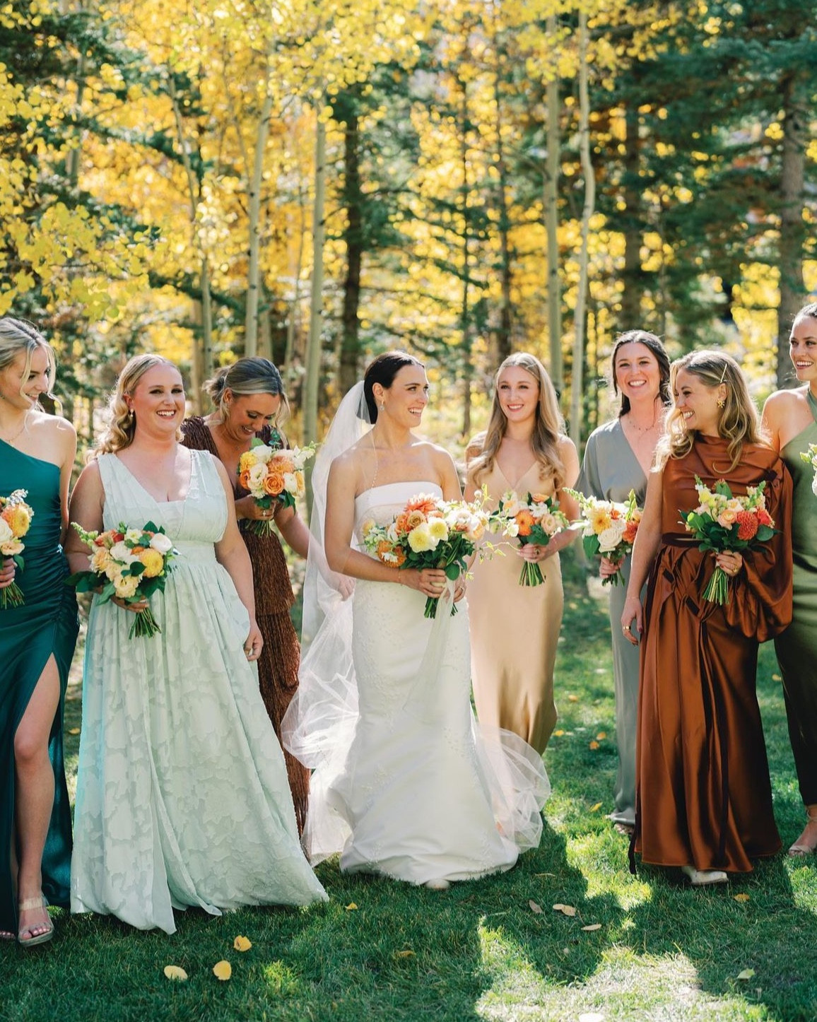 Brat summer is over and the season of cosy sweaters, pumpkin spice everything and rewatching Gilmore Girls is here at last. If you're getting married in fall, you have the most gorgeous wedding color palette to play with, from toasty nut browns and burnt oranges to forest greens and rich berry shades. We've curated some of our favourite autumn looks from real weddings, plus a shoppable edit of 22 fall bridesmaids dresses for autumn 2024.

#LTKSeasonal #LTKWedding #LTKStyleTip