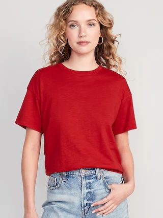 Vintage Slub-Knit T-Shirt for Women | Old Navy (US)