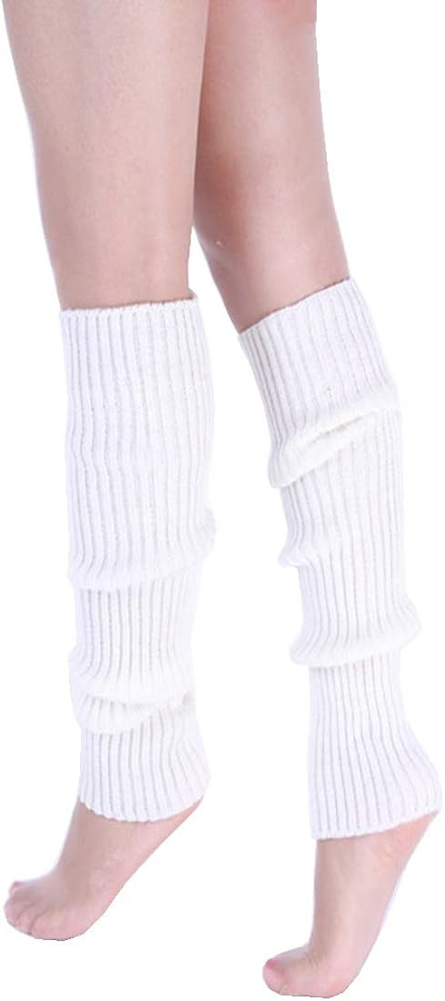 CHUNG Women Juniors Knitted Leg Warmers 16" Neon Party Dance Sports Fitness Halloween Accessory Pack | Amazon (US)