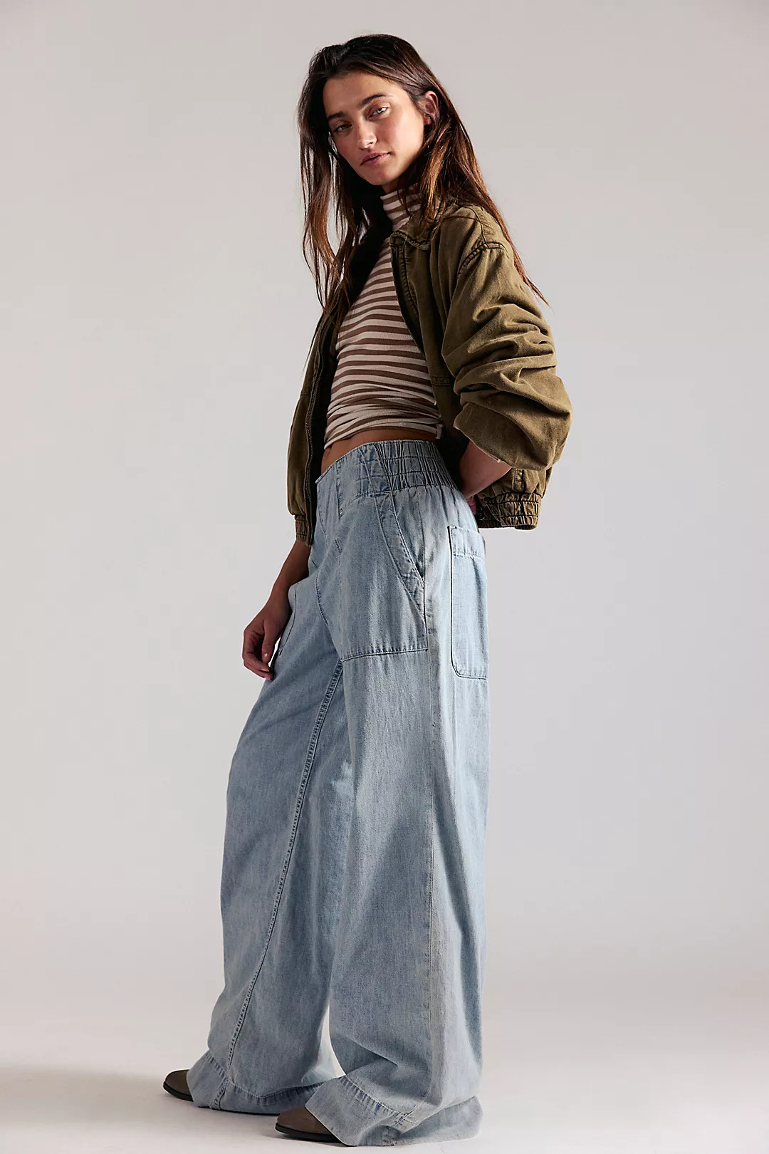 We The Free Breezy Denim Pull-On Jeans | Free People (Global - UK&FR Excluded)