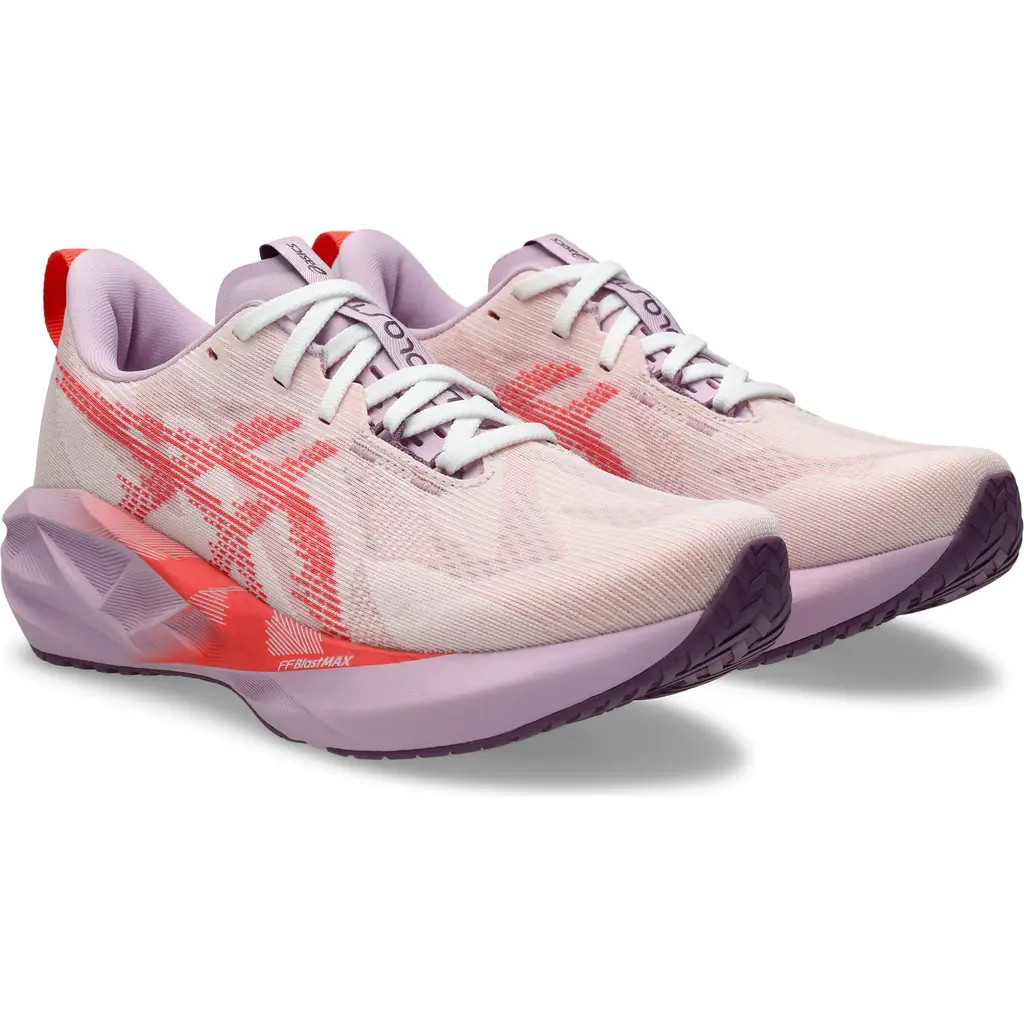 ASICS® NOVABLAST® 5 Running Shoe in White/Coral Reef at Nordstrom, Size 10 | Nordstrom