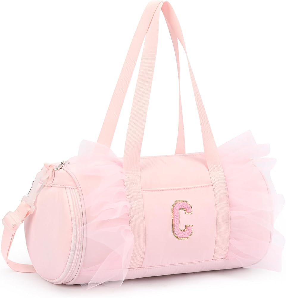 mibasies Dance Bag for Girls 4-6: Ballet Bags for Girls 4-6 - Kids Duffle Bag - Personalized Lett... | Amazon (US)