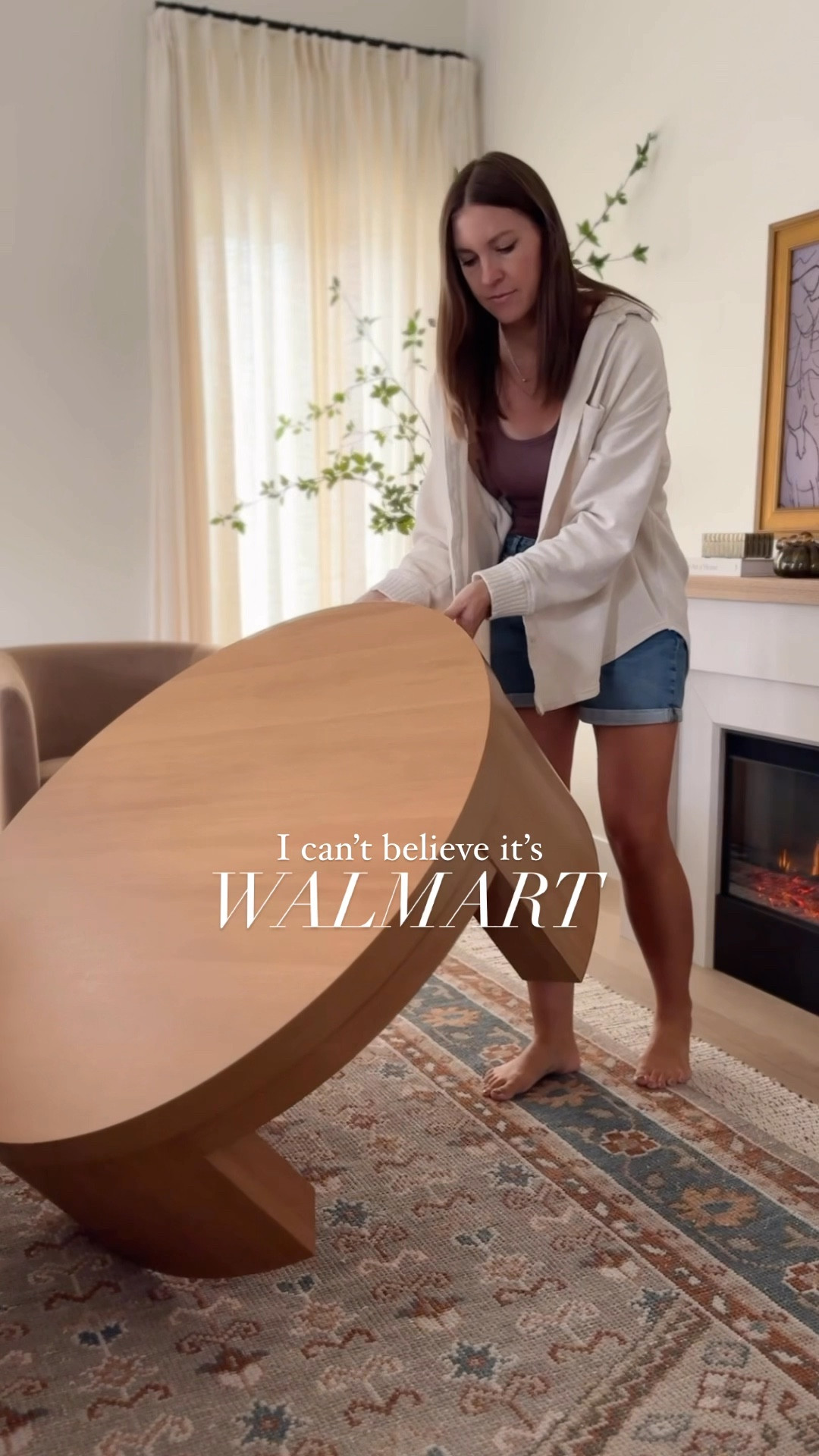 🙌 Walmart coffee table under $250! 🙌🥳

We looove this coffee table, this is the warm honey, but also comes in black. It’s sleek, modern, heavy, and great quality.

I love round coffee tables around young kiddos because you don’t have to worry about sharp corners. 😄

Walmart wins again 🙌

Follow @frengpartyof6 for more affordable home finds!

#walmarthome #walmartfind#affordablehomedecor #boujeeonabudget #livingroom #livingroominspo #smalllivingroom #organicmodern #ltkhome 

#LTKHome #LTKStyleTip #LTKFindsUnder50