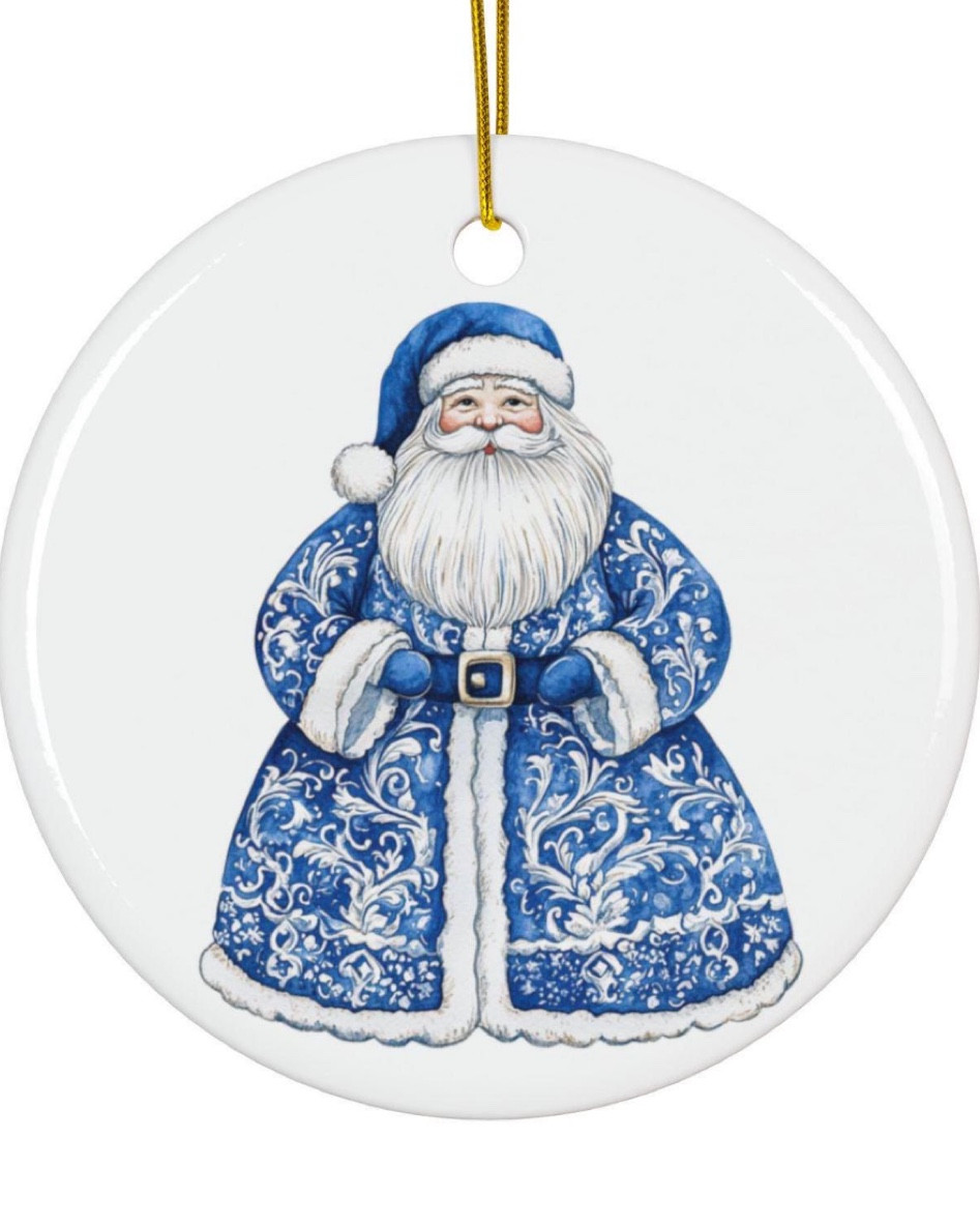 These sweetest blue and white Chinoiserie Santa ornaments to add to your collection! Plus more Santa options - napkins, towels, flags, blankets and art perfect for the Christmas holiday!

#LTKGiftGuide #LTKHoliday #LTKSeasonal