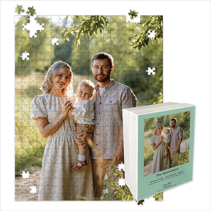 Photo Puzzle, Pet, Wedding, Family Reunion Puzzle | 500 Piece, Custom Jigsaw Puzzle for Adults (V... | Amazon (US)