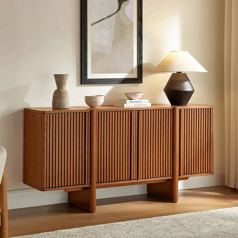 Sabina 64" Ash Wood Sideboard | Hernest