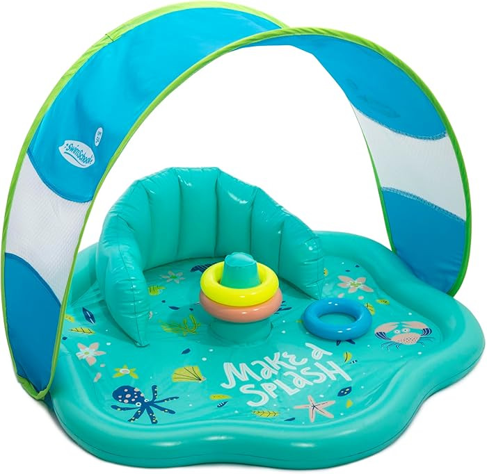 SwimSchool Infant Baby Pool Floats, Free Swimming, Super Buoyant – Ages 6-24 Months – Multipl... | Amazon (US)