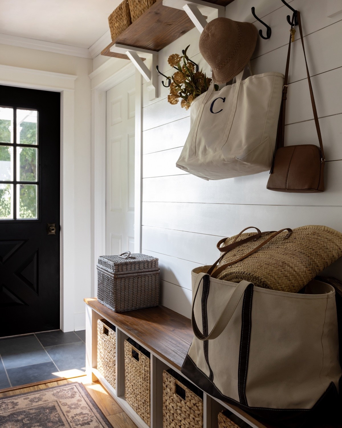 Back hall mudroom, tidied up and ready for regular routines.

#LTKHome #LTKSeasonal #LTKautumn