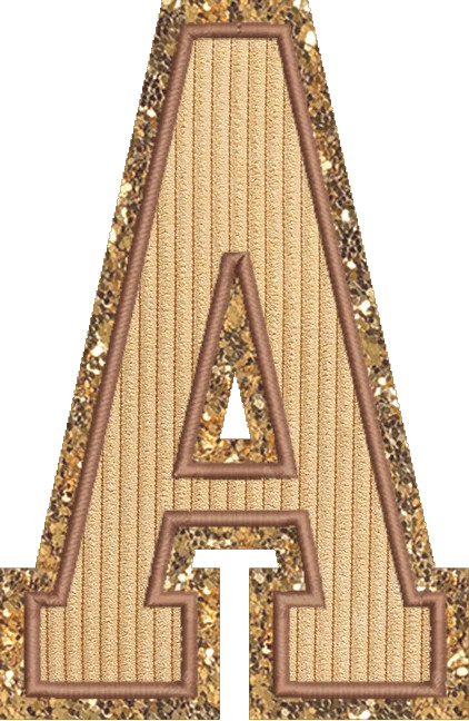 Jumbo Apple Pie Varsity Letter Patch Letter G by Stoney Clover Lane Sticker Patch/Glitter | Stoney Clover Lane