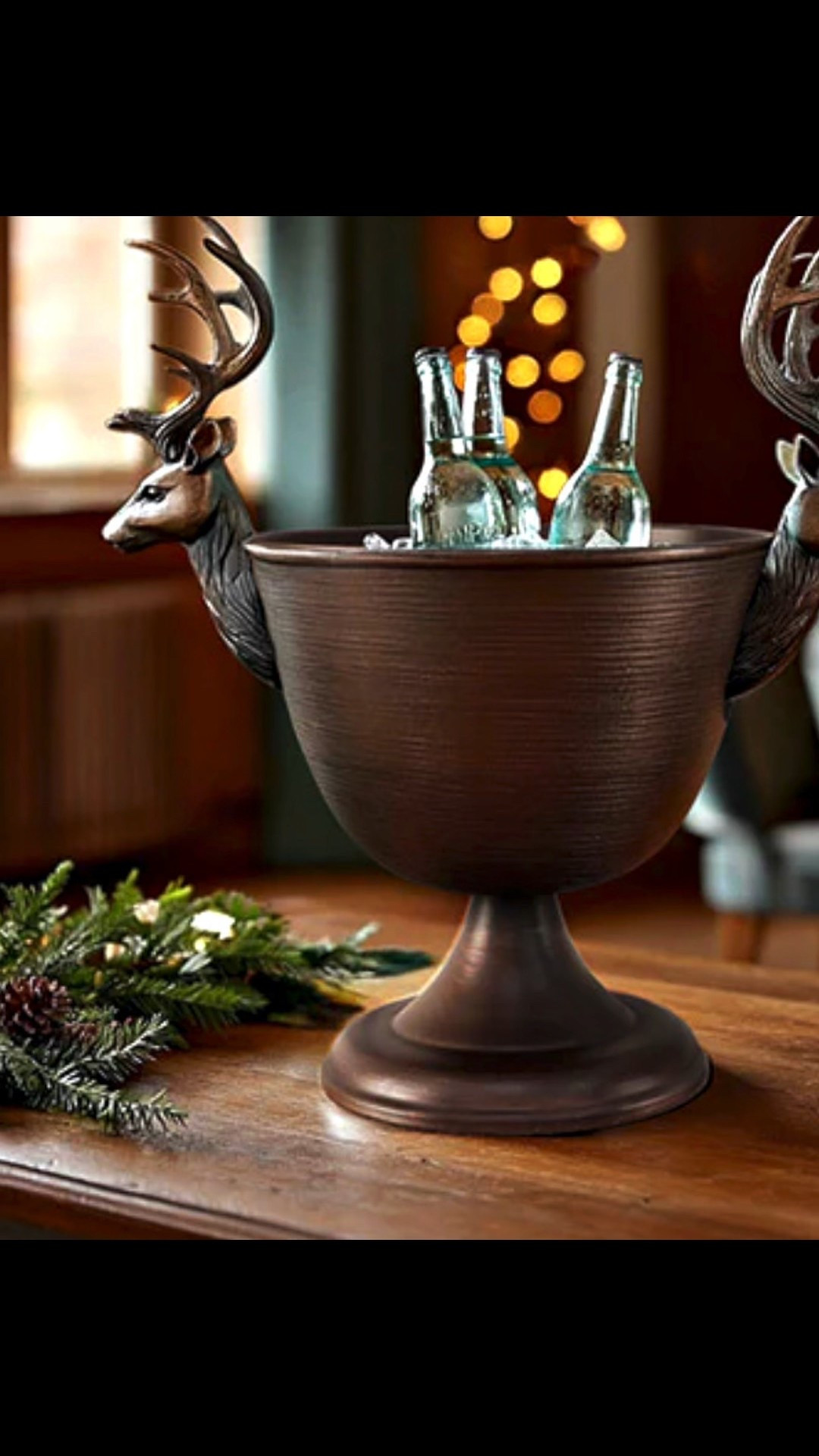 Talk about a SHOWSTOPPER!  This massive stag pedestal bowl is the piece that makes every gathering feel like a grand holiday affair.  With its oversized pedestal design and bold stag handles, this beauty mixes rustic lodge charm and luxe sophistication…and trust me, it is bound to be the center of conversation!  Get yours quickly, supplies are limited!

#LTKHome