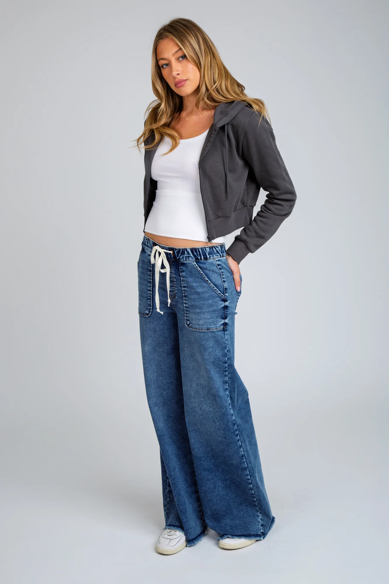 RELAXED WIDE LEG JEAN - VINTAGE INDIGO | ReWash