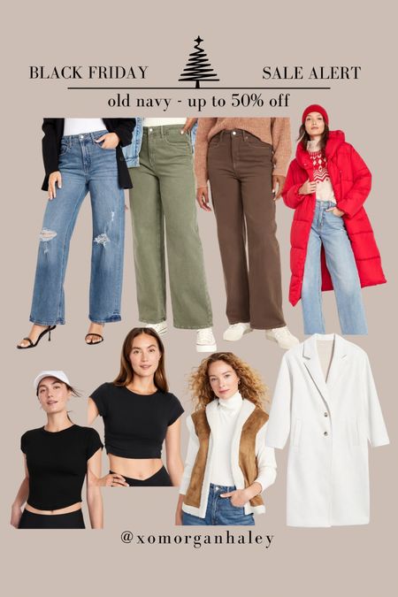 Old navy sale picks - tried these jeans on in store and loved but need the tall! 16 worked great so going to order! Also loved the cream coat and need an XL in that!

#LTKfindsunder50 #LTKCyberWeek #LTKplussize
