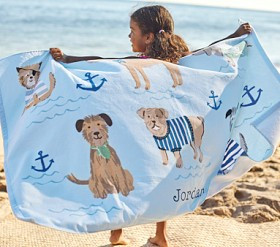 Salty Dog Kid Beach Towel UPF 50+ | Pottery Barn Kids