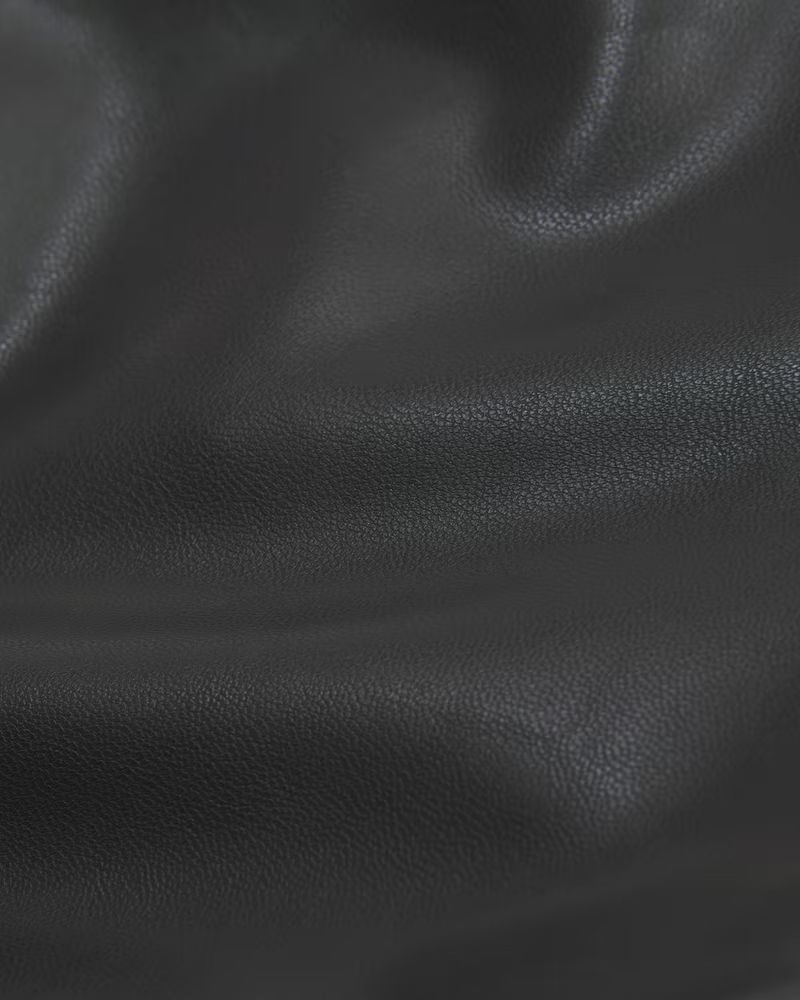 Women's Vegan Leather Wrap-Front Mini Skort | Women's New Arrivals | Abercrombie.com | Abercrombie & Fitch (US)