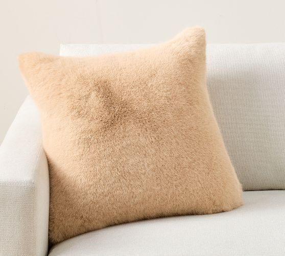 Faux Fur Mink Pillow Cover | Pottery Barn (US)