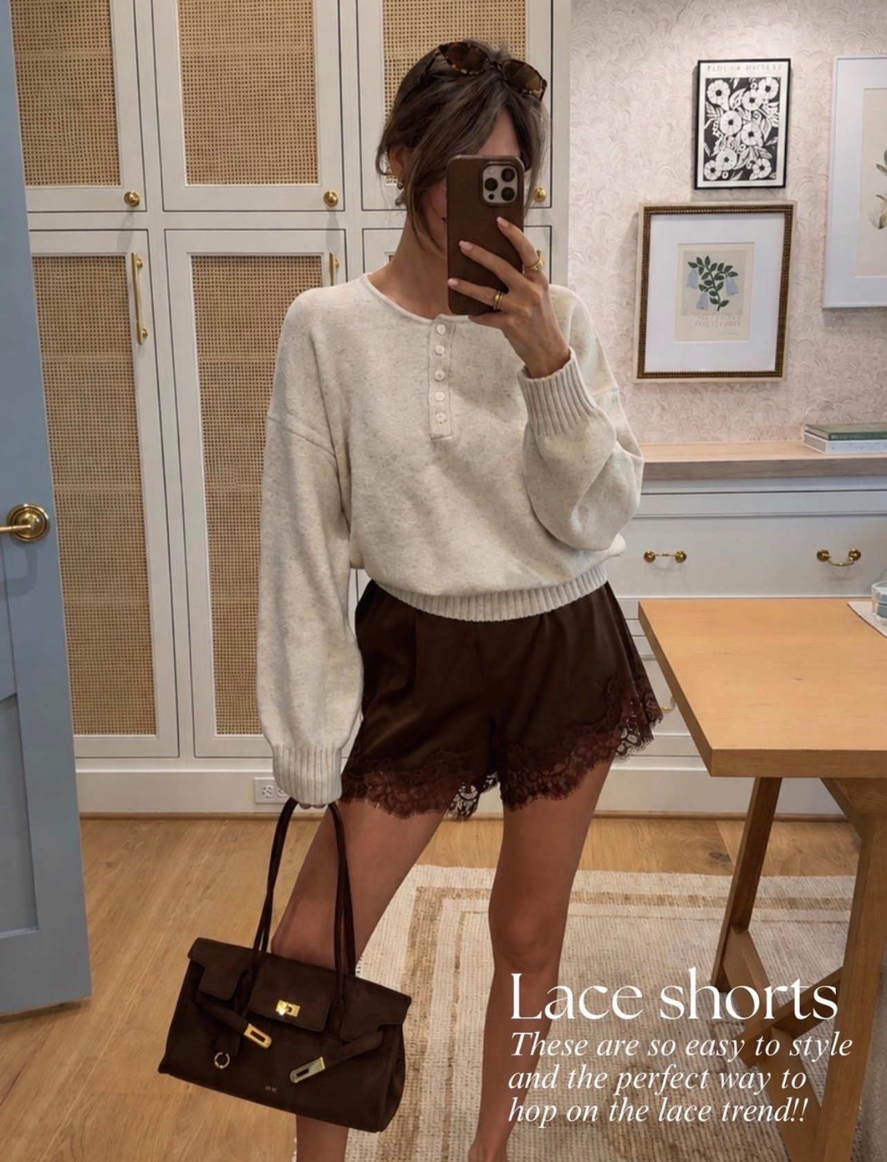Lace shorts are trending for fall and there’s so many ways to style them! 🤎

#LTKgrwm #LTKmomlife