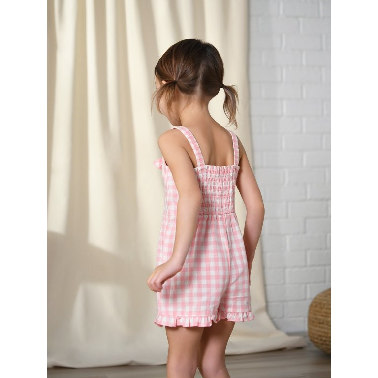 Modern Moments by Gerber Toddler Girl Sleeveless Romper, Sizes 12M-5T | Walmart (US)
