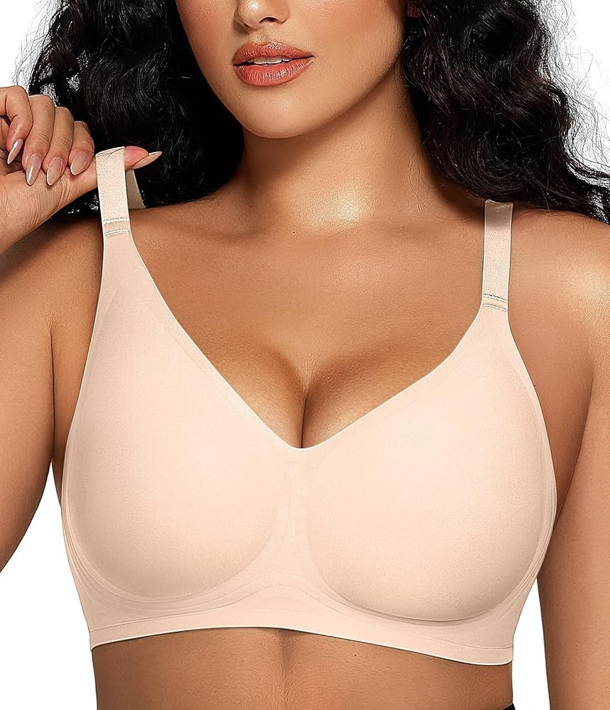 OEAK Women Comfortable Push Up Bras Wireless Seamless Full Coverage Bra Buttery Soft Everyday Tsh... | Amazon (US)