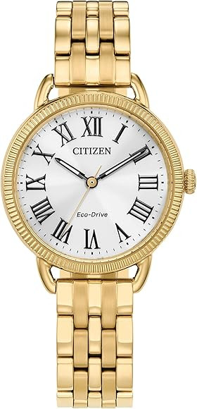 Citizen Ladies' Eco-Drive Classic Coin-Edge Watch, 3-Hand | Amazon (US)