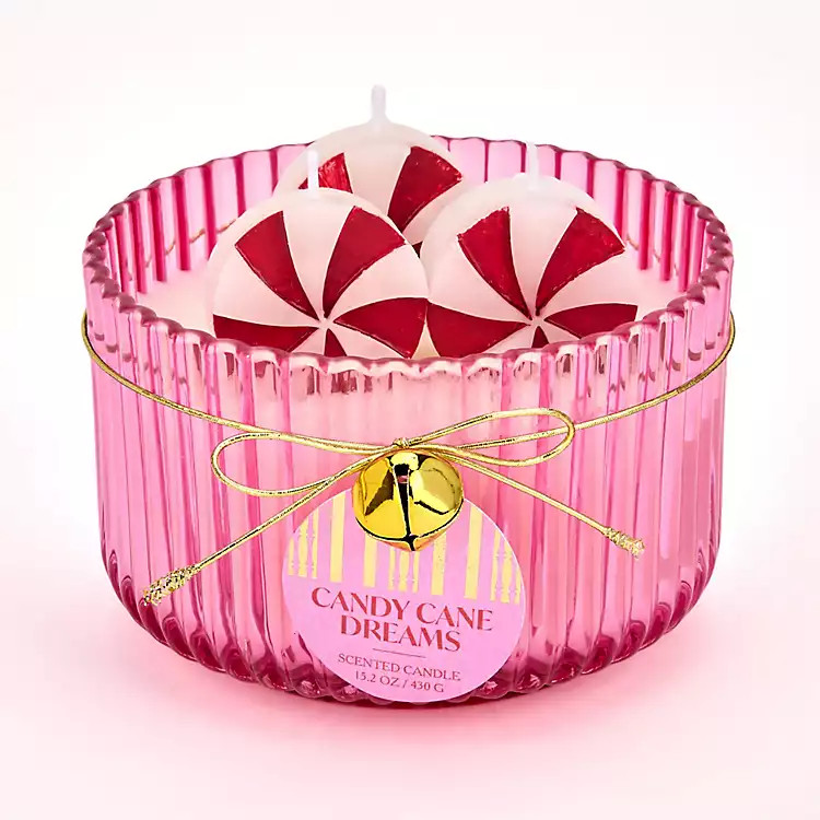 Candy Cane Dreams 3D Triple Wick Jar Candle | Kirklands