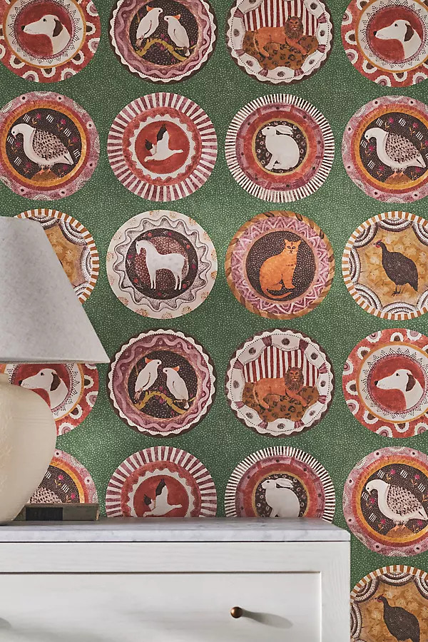 Robina's Dinner Party Wallpaper | Anthropologie (US)
